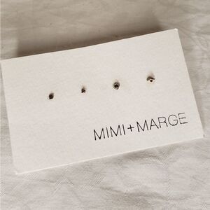 NWT Mimi+Marge Sterling mini silver stud earrings